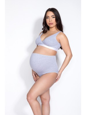 Дамски бикини за бременни в сиво MAMA BELLY