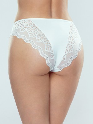 Дамски бикини с дантела в бял цвят VALENCJA