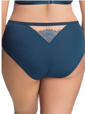 Бикини с дантела в син цвят PARADISE K665
