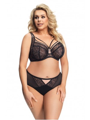 Бикини с тюл в черен цвят VENEZIA K639 