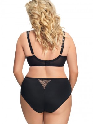 Бикини с тюл в черен цвят VENEZIA K639 