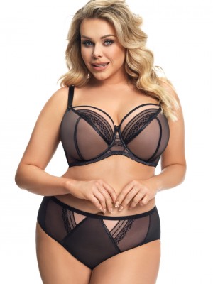 Макси бикини с дантела в черен цвят MARTYNIKA K672