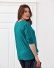 Дамска зелена блуза в големи размери FG561, FASARDI, Блузи / Топове - Complex.bg