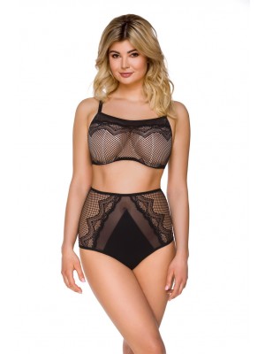 Бикини с висока талия в черен цвят 2221