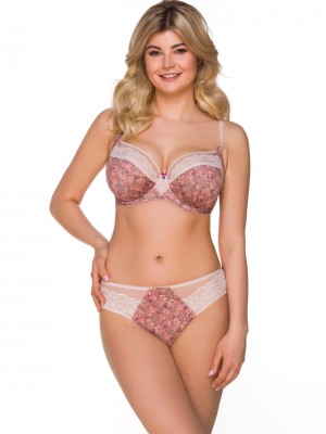  Макси сутиен с полуподплатени чашки в бежов цвят 2224