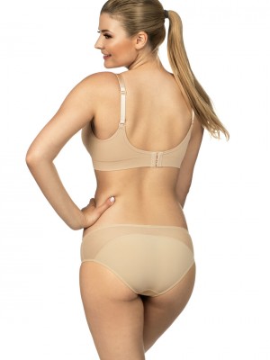 Сутиен с меки чашки за кърмачки в бежов цвят 3087 MK
