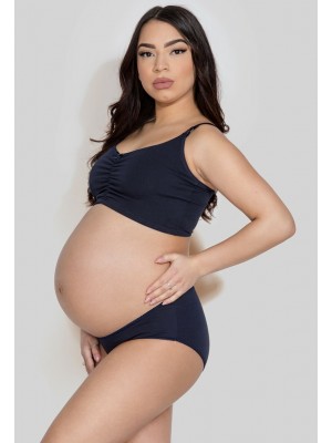 Бикини за бременни в тъмносин цвят MAMA PANTY