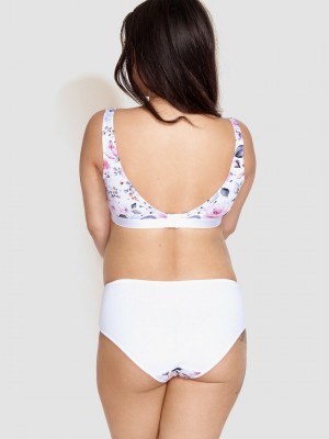 Бикини за бременни в бял цвят MAMA PANTY