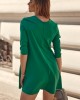Елегантна дамска къса рокля в зелен цвят 0535, FASARDI, Къси рокли - Complex.bg