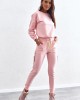 Дамски спортно-елегантен комплект в розов цвят 28130, FASARDI, Спортно облекло - Complex.bg