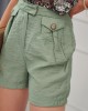 Дамски къси панталони в цвят каки MP47370, FASARDI, Панталони - Complex.bg
