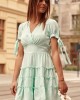 Дамска ежедневна рокля в цвят мента PR3181, FASARDI, Къси рокли - Complex.bg