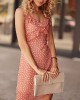 Ефирна дамска рокля с тънки презрамки в розов цвят PR3212, FASARDI, Къси рокли - Complex.bg