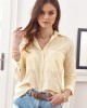 Дамска риза с дълъг ръкав в жълт цвят MP25901, FASARDI, Ризи - Complex.bg