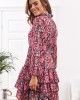 Ежедневна дамска рокля в розов цвят 9105, FASARDI, Къси рокли - Complex.bg