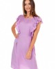 Ефирна дамска рокля във виолетов цвят 19840, FASARDI, Къси рокли - Complex.bg