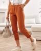 Дамски елегантен панталон в оранжев цвят MP45120, FASARDI, Панталони - Complex.bg