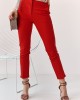 Елегантен дамски панталон в червен цвят MP45138, FASARDI, Панталони - Complex.bg