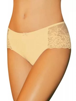 Дамски бикини с дантела в бежов цвят ZUZA