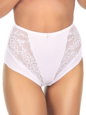 Дамски бикини с висока талия в бежов цвят KLARA