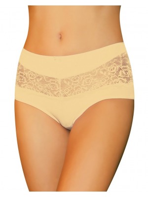 Дамски бикини с висока талия в бежов цвят BONA