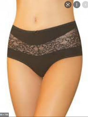 Дамски бикини с висока талия в черен цвят BONA