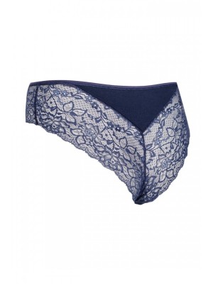 Дамски бикини с дантела в тъмносин цвят SISI..