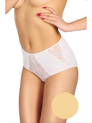 Дамски бикини с висока талия в бежов цвят NATALIA