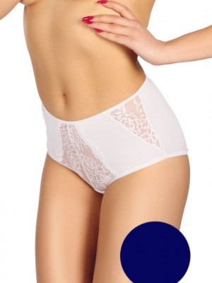 Дамски бикини с висока талия в тъмносин цвят NATALIA