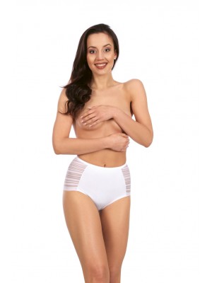 Дамски бикини с висока талия в бял цвят BENEDETTA