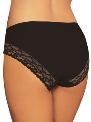 Дамски памучни бикини в черен цвят NADIA