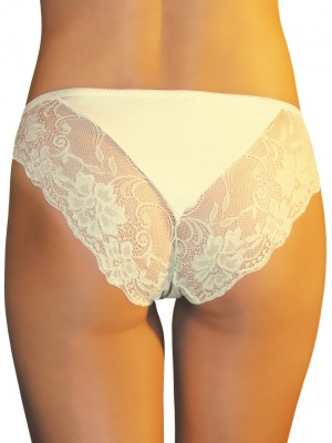 Дамски бикини с дантела в бежов цвят ROSALIE