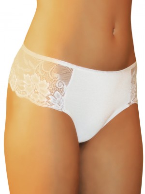 Дамски прашки с дантела в цвят крем FABIENNE