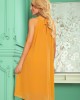 Ефирна рокля в цвят мед 350-3, Numoco, Миди рокли - Complex.bg