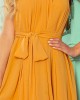 Ефирна рокля в цвят мед 350-3, Numoco, Миди рокли - Complex.bg