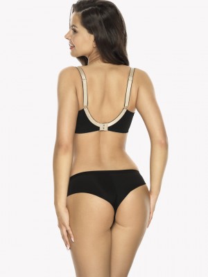 Микрофибърни бразилиани в черен цвят DANIELLE ART. 1060