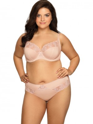 Сутиен с полуподплатени чашки в бежов цвят AV 1922