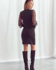 Елегантна дамска рокля в черен цвят 05500, FASARDI, Къси рокли - Complex.bg