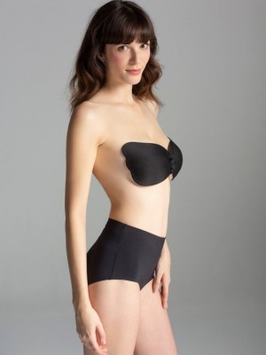 Силиконов сутиен в черен цвят Invisible Beauty Bra 01