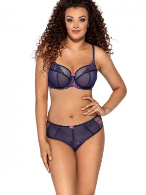 Сутиен с полуподплатени чашки в тъмносин цвят AV 2000