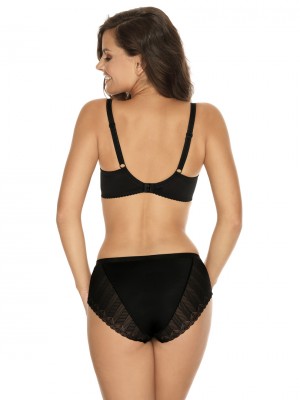 Сутиен с полуподплатени чашки в черен цвят "MILA" 1017