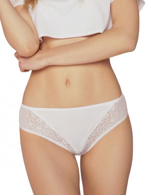 Бикини с дантела в бял цвят BBL163