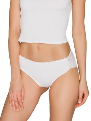 Бикини с дантела в бял цвят BBL161