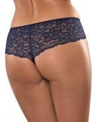 Дантелени бразилиани в тъмносин цвят BBL141