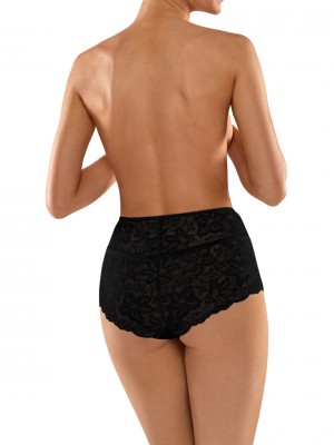 Бикини с висока талия в черен цвят BBL140