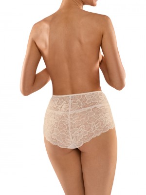 Бикини с висока талия в бежов цвят BBL140