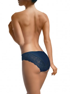 Бикини с дантела в тъмносин цвят BBL2003