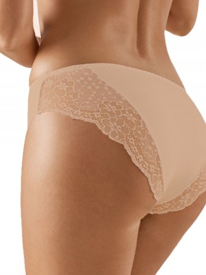 Бикини с висока талия в бежов цвят BBL048 