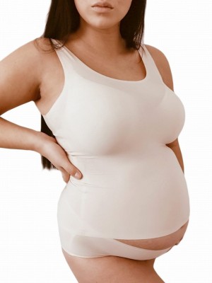 Потник за бременни в бежов цвят FLEXI-ONE