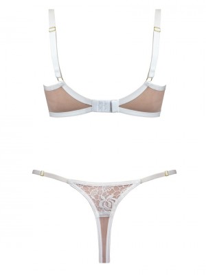 Прашки с дантела в бял цвят HARMONY 19082